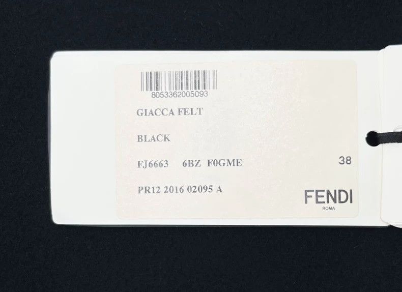 Fendi Fendi Black Wool Baseball Jacket with Logo-yf Size US M / EU 48-50 / 2 - 7 Thumbnail