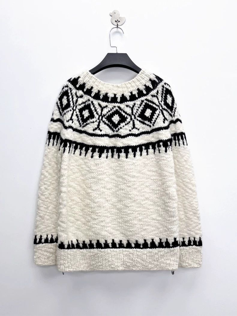 Moncler Moncler Black and White Knit Sweater-yf Size US L / EU 52-54 / 3 - 2 Thumbnail