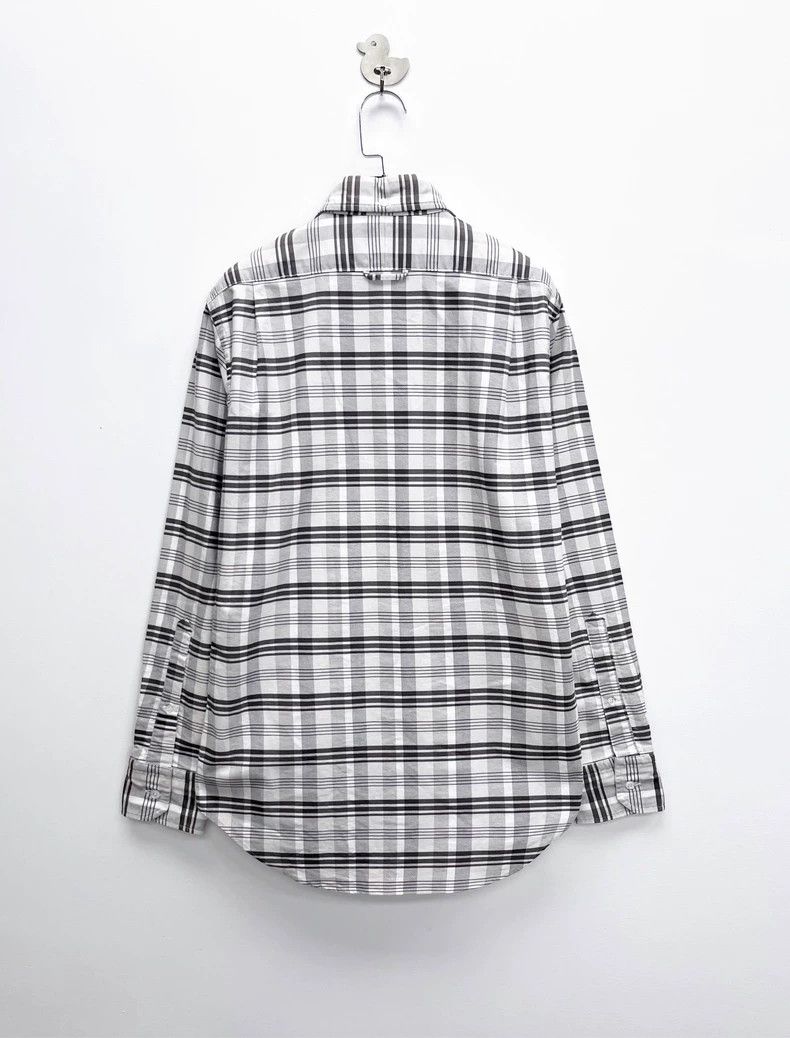 Thom Browne Thom Browne Gray White Plaid Shirt Jacket-yf Size US S / EU 44-46 / 1 - 2 Thumbnail