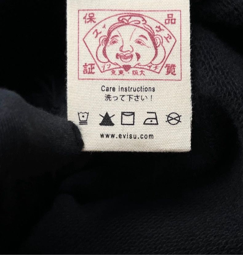 Evisu Evisu Black Graphic Hoodie with Logo-yf Size US M / EU 48-50 / 2 - 3 Thumbnail