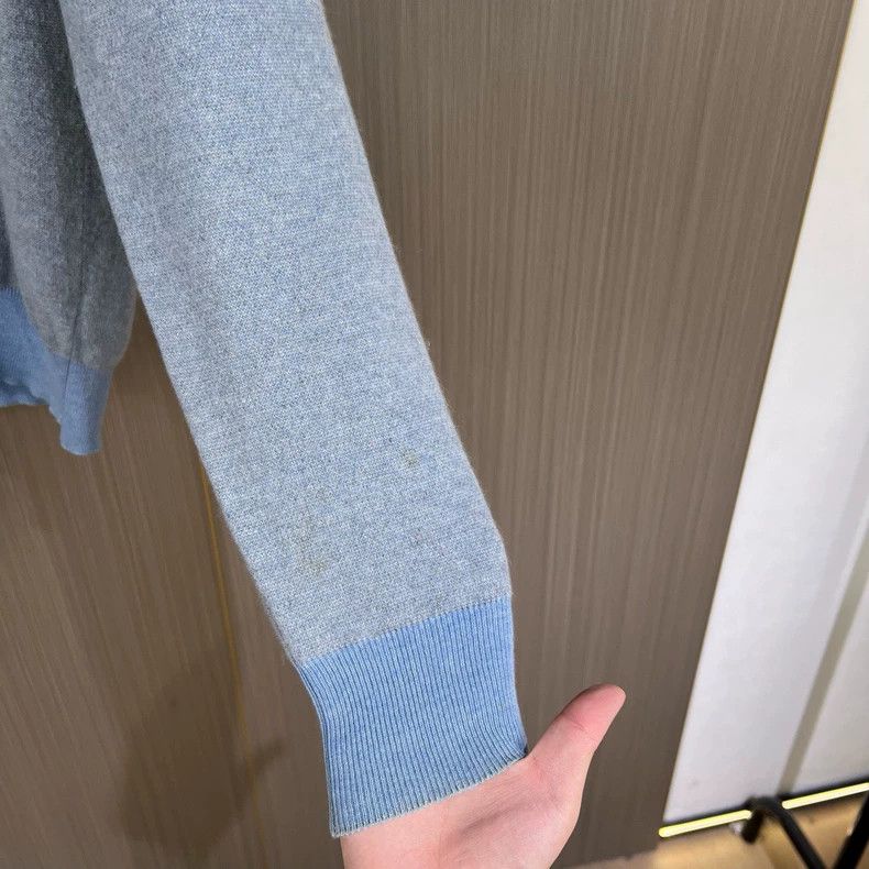 Ermenegildo Zegna Zegna Light Blue Cashmere Knit Sweater-yf Size US XS / EU 42 / 0 - 6 Thumbnail