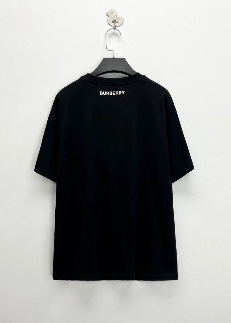 Burberry Burberry Black Short Sleeve Deer Logo T-Shirt-yf Size US M / EU 48-50 / 2 - 2 Thumbnail