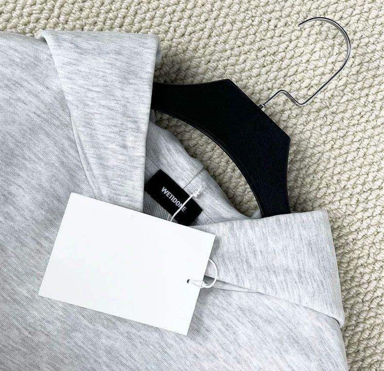 WE11DONE We11done Gray Logo Hoodie with Gradient Design-yf Size US M / EU 48-50 / 2 - 3 Thumbnail