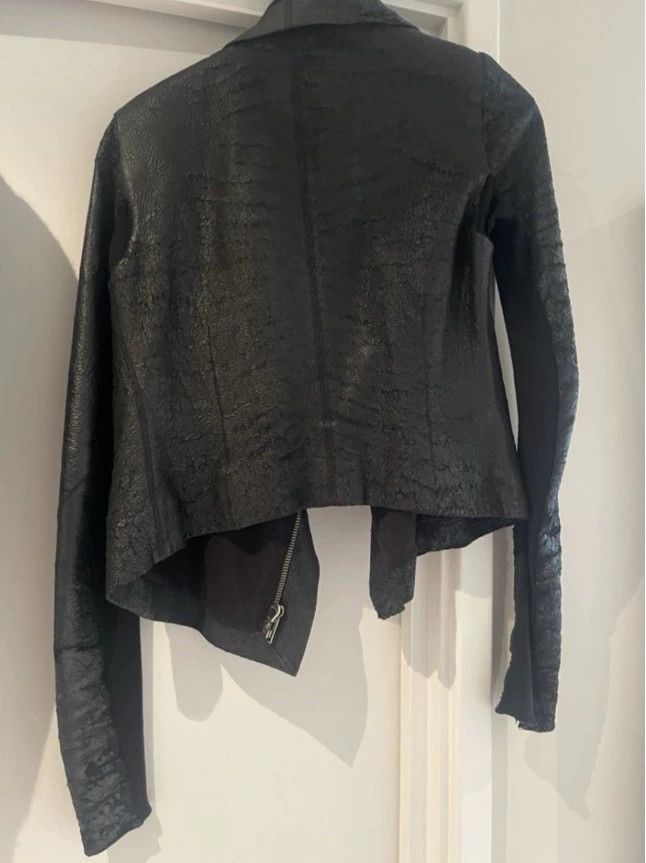 Rick Owens Stylish Women's Leather Jacket by Rick Owens Size US S / EU 44-46 / 1 - 2 Thumbnail