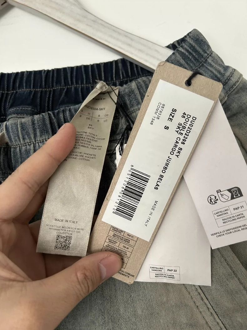 Rick Owens Rick Owens Drkshdw Cargo Wide Leg Pants Size US 26 / EU 42 - 2 Thumbnail