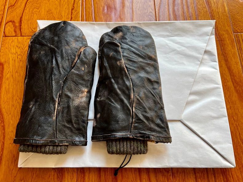 Visvim Visvim Musher Mittens Black Leather Gloves Size ONE SIZE - 2 Thumbnail