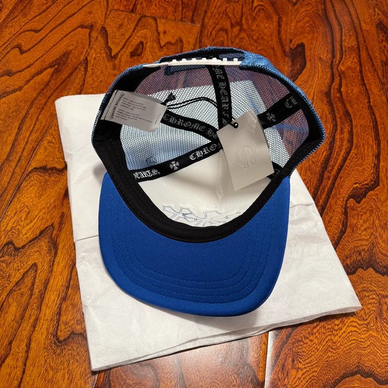 Chrome Hearts Chrome Hearts Blue Trucker Hat Size ONE SIZE - 4 Thumbnail