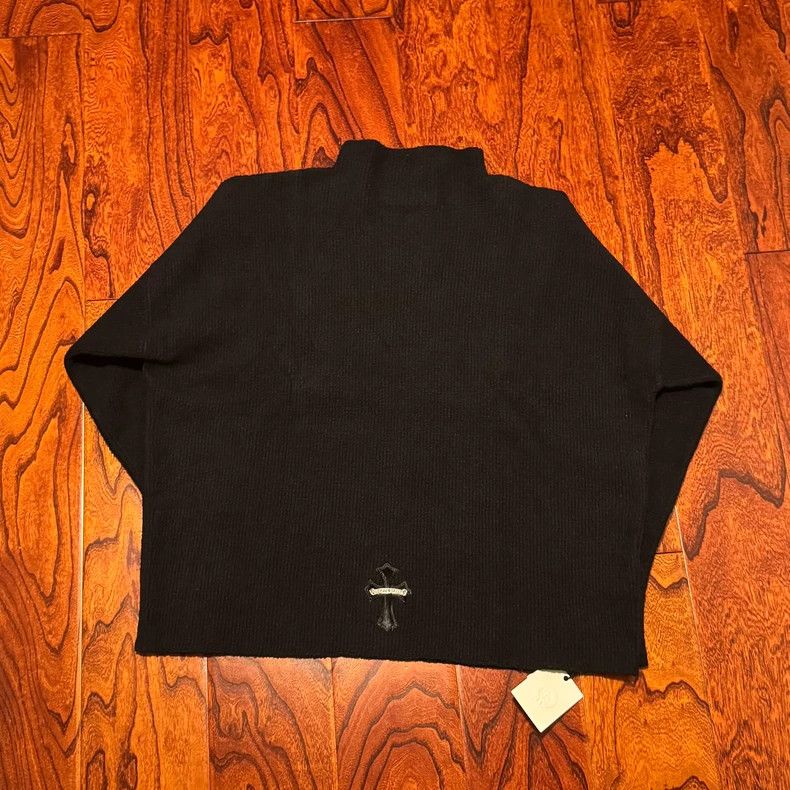 Chrome Hearts Chrome Hearts Black Knit Sweater with Cross Size US M / EU 48-50 / 2 - 2 Thumbnail