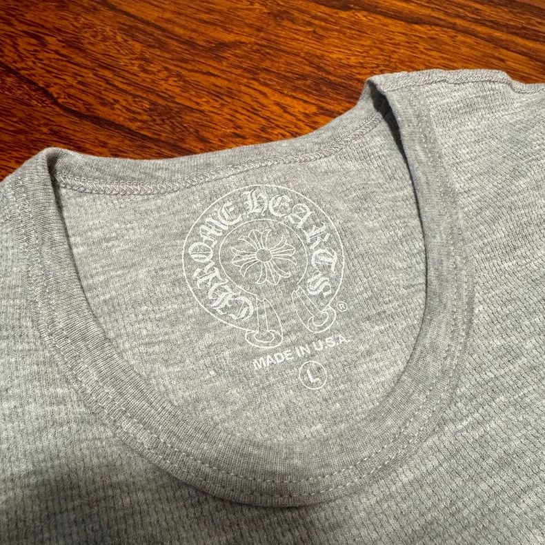 Chrome Hearts Chrome Hearts Long Sleeve Gray Tee Size US L / EU 52-54 / 3 - 3 Thumbnail