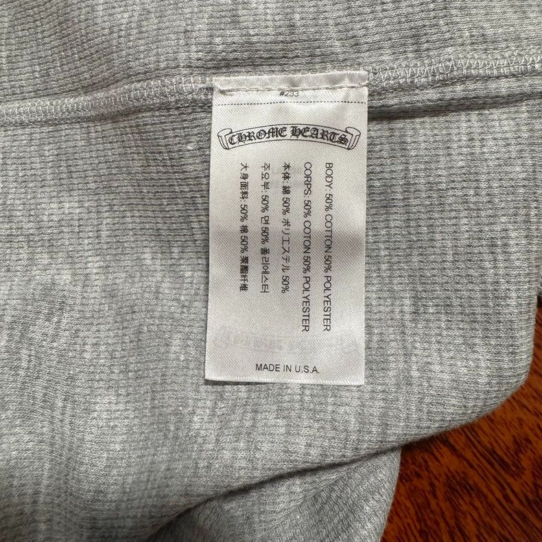 Chrome Hearts Chrome Hearts Long Sleeve Gray Tee Size US L / EU 52-54 / 3 - 4 Thumbnail