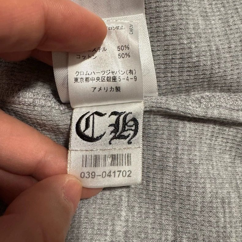 Chrome Hearts Chrome Hearts Long Sleeve Gray Tee Size US L / EU 52-54 / 3 - 7 Thumbnail