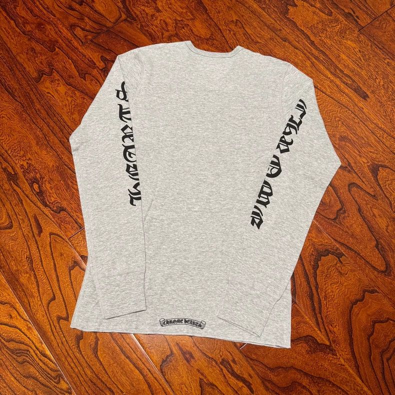 Chrome Hearts Chrome Hearts Long Sleeve Gray Tee Size US L / EU 52-54 / 3 - 2 Thumbnail