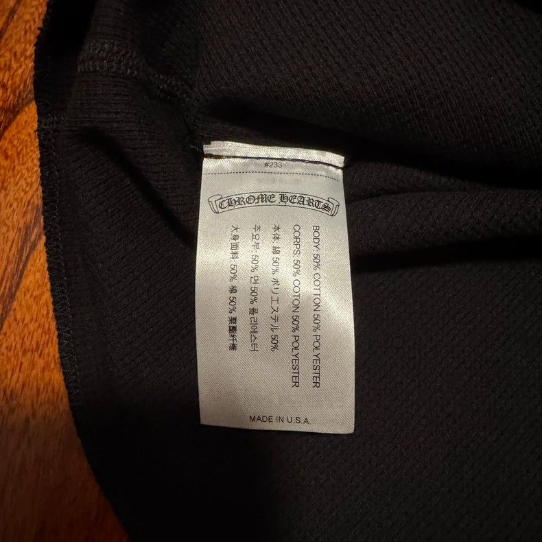 Chrome Hearts Chrome Hearts Long Sleeve Black Tee Shirt Size US M / EU 48-50 / 2 - 4 Thumbnail