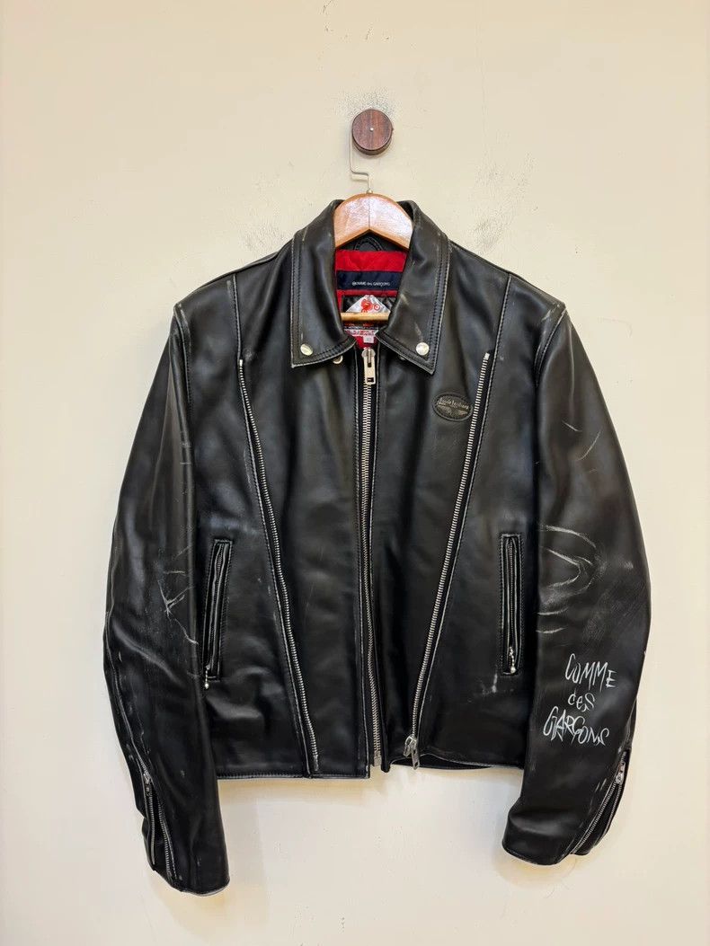Comme des Garcons Comme des Garçons Leather Jacket Collaboration Size US L / EU 52-54 / 3 - 5 Thumbnail