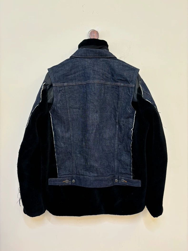 Sacai Sacai A.P.C. Lamb Fur Denim Jacket Size US M / EU 48-50 / 2 - 8 Thumbnail