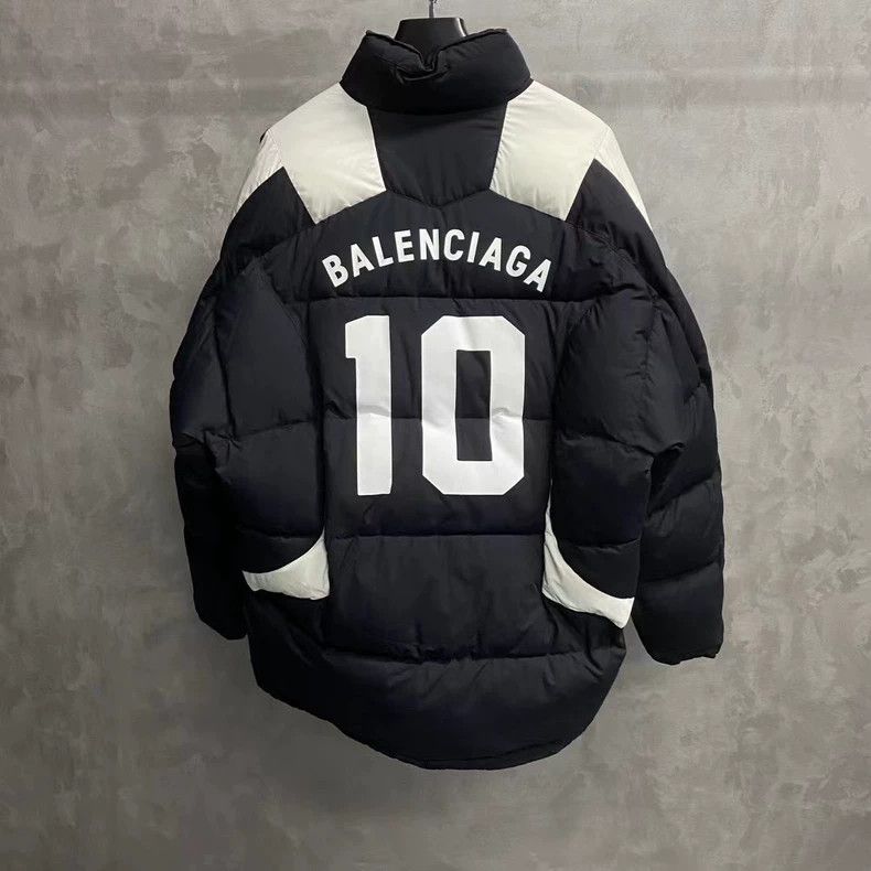 Balenciaga Balenciaga Black and White Puffer Jacket Size US L / EU 52-54 / 3 - 2 Thumbnail
