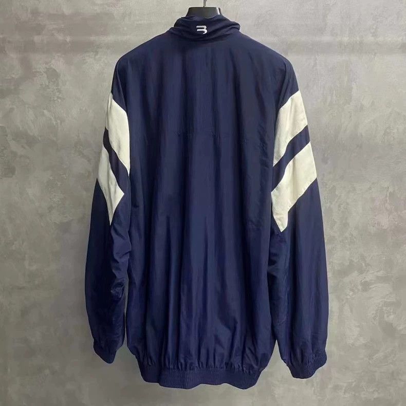 Balenciaga Balenciaga Blue Logo School Jacket Size US M / EU 48-50 / 2 - 2 Thumbnail