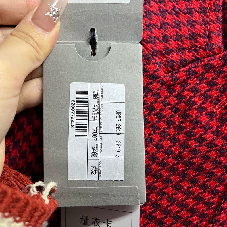 Balenciaga Red Check Oversized Coat by Balenciaga Size US M / EU 48-50 / 2 - 3 Thumbnail