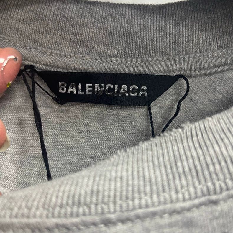 Balenciaga Balenciaga Gray Casual Layered Long Sleeve T-Shirt Size US XS / EU 42 / 0 - 2 Thumbnail