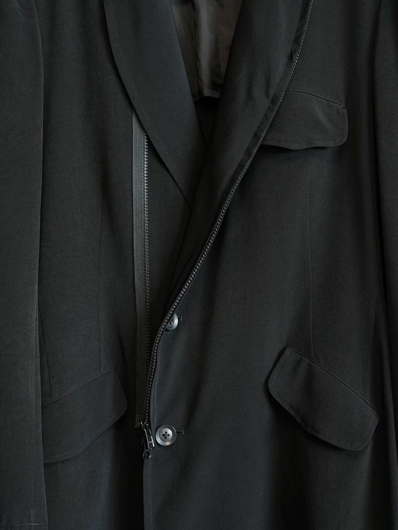 Yohji Yamamoto Yohji Yamamoto 19SS Coat with Zip Detail-dmc Size US M / EU 48-50 / 2 - 4 Thumbnail