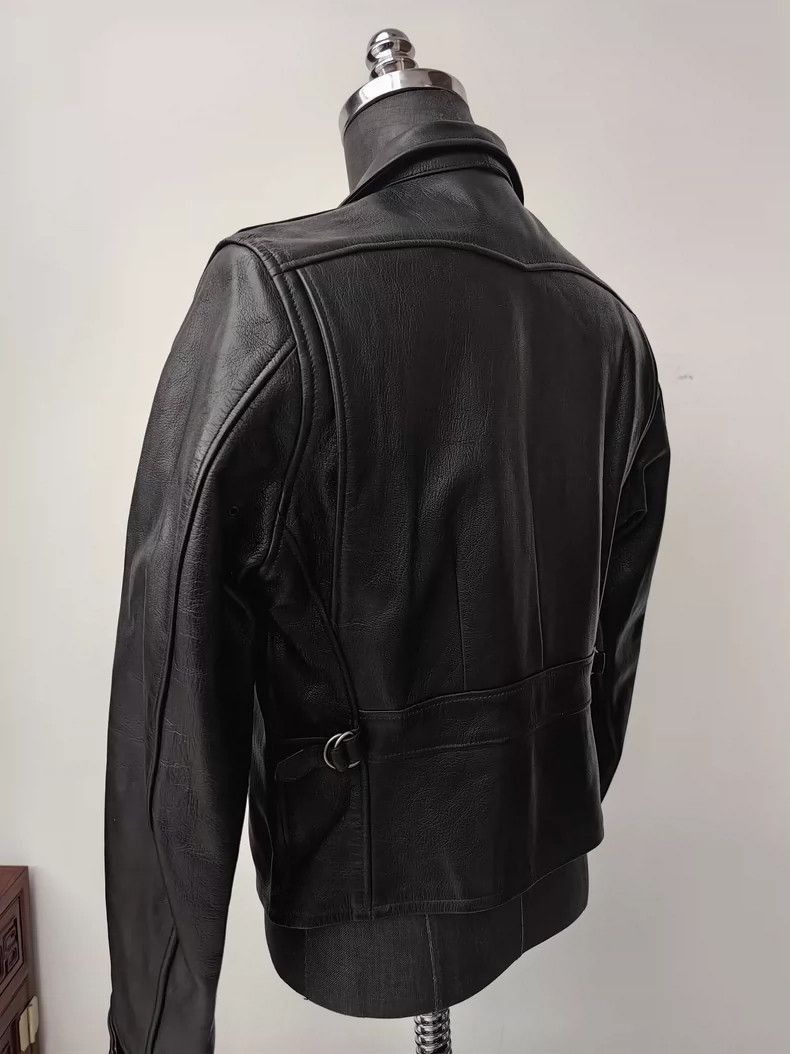 Freewheelers Stylish Black Leather Zip-Up Jacket-dmc Size US M / EU 48-50 / 2 - 5 Thumbnail