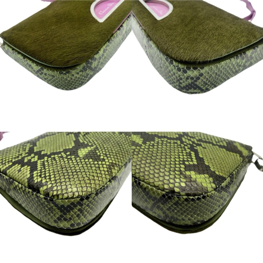 Dior Christian Dior Maris Pearl Harako Python Size ONE SIZE - 8 Thumbnail