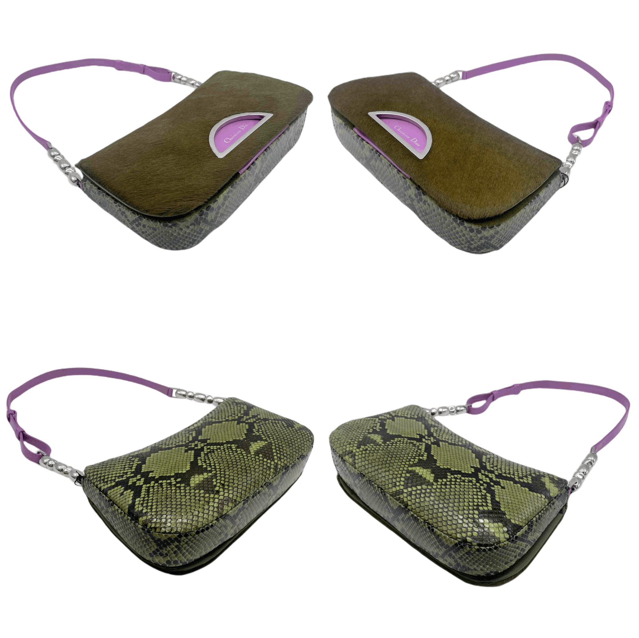Dior Christian Dior Maris Pearl Harako Python Size ONE SIZE - 7 Thumbnail
