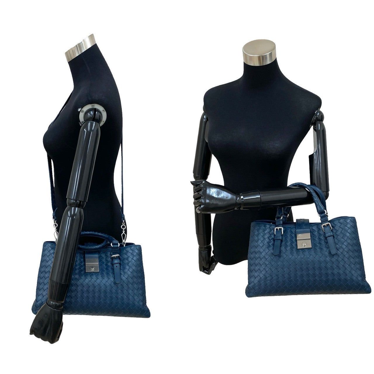 Bottega Veneta Bottega Veneta Shoulder Bag Blue Leather Size ONE SIZE - 2 Thumbnail