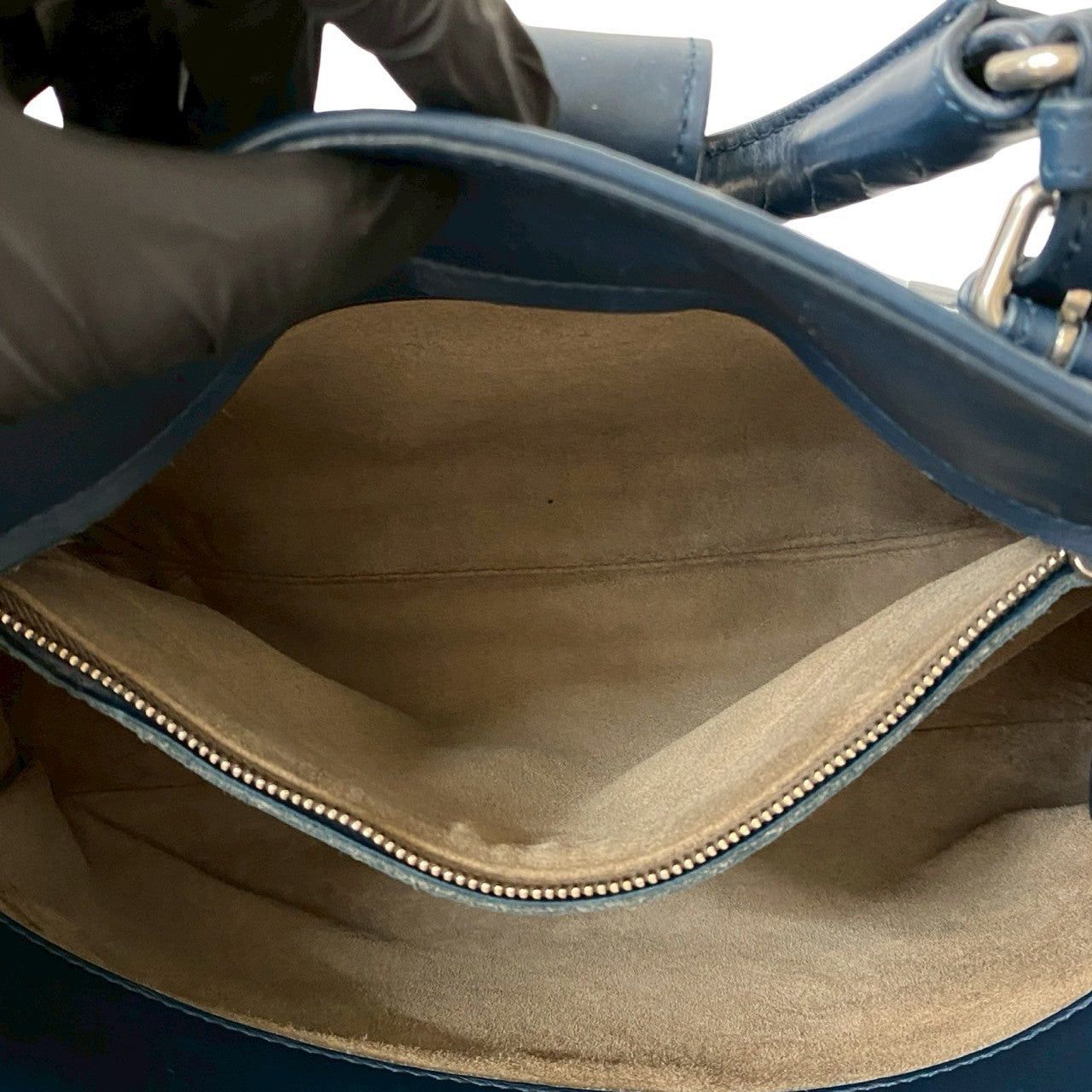 Bottega Veneta Bottega Veneta Shoulder Bag Blue Leather Size ONE SIZE - 10 Thumbnail
