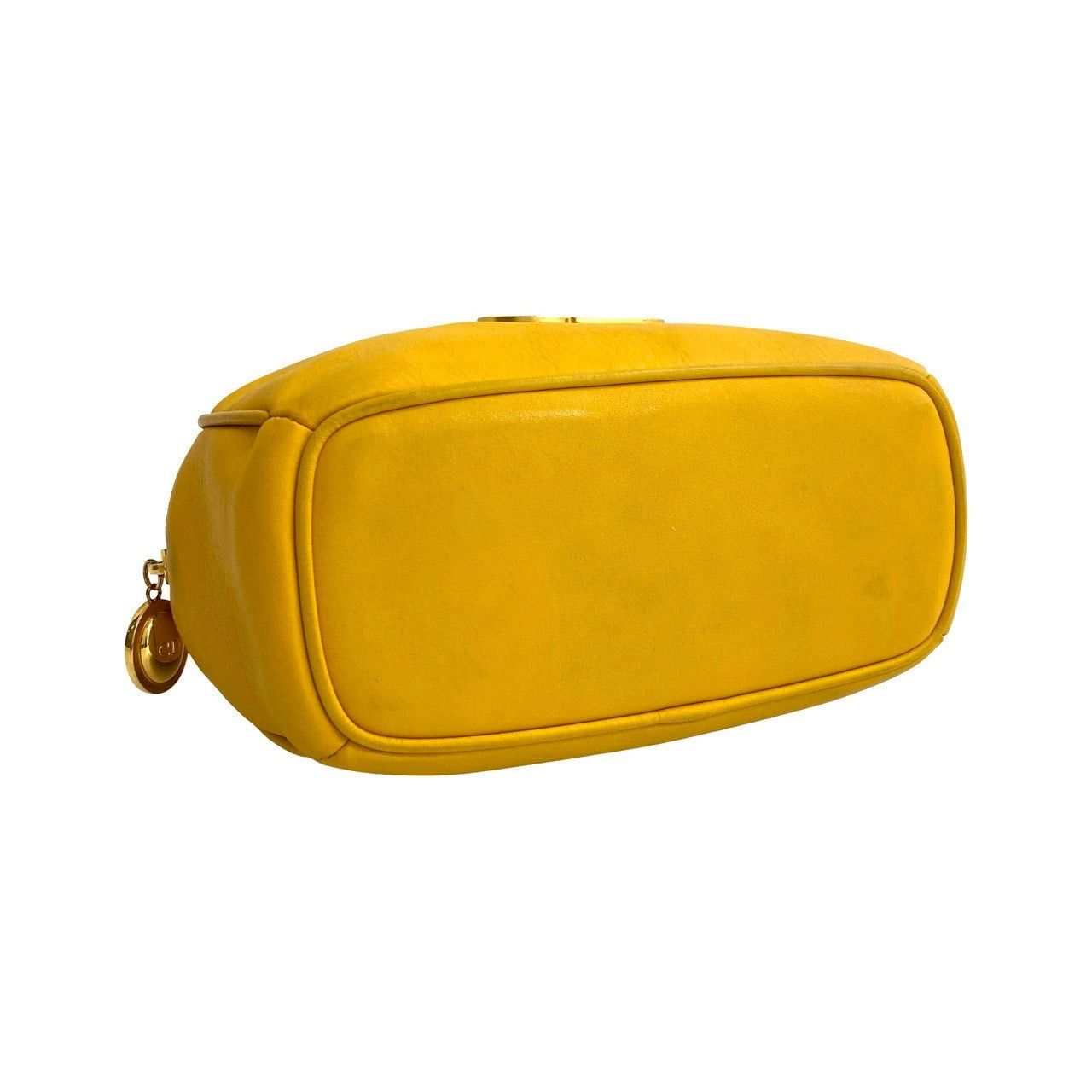 Dior Dior Handbag Yellow Leather Size ONE SIZE - 7 Thumbnail