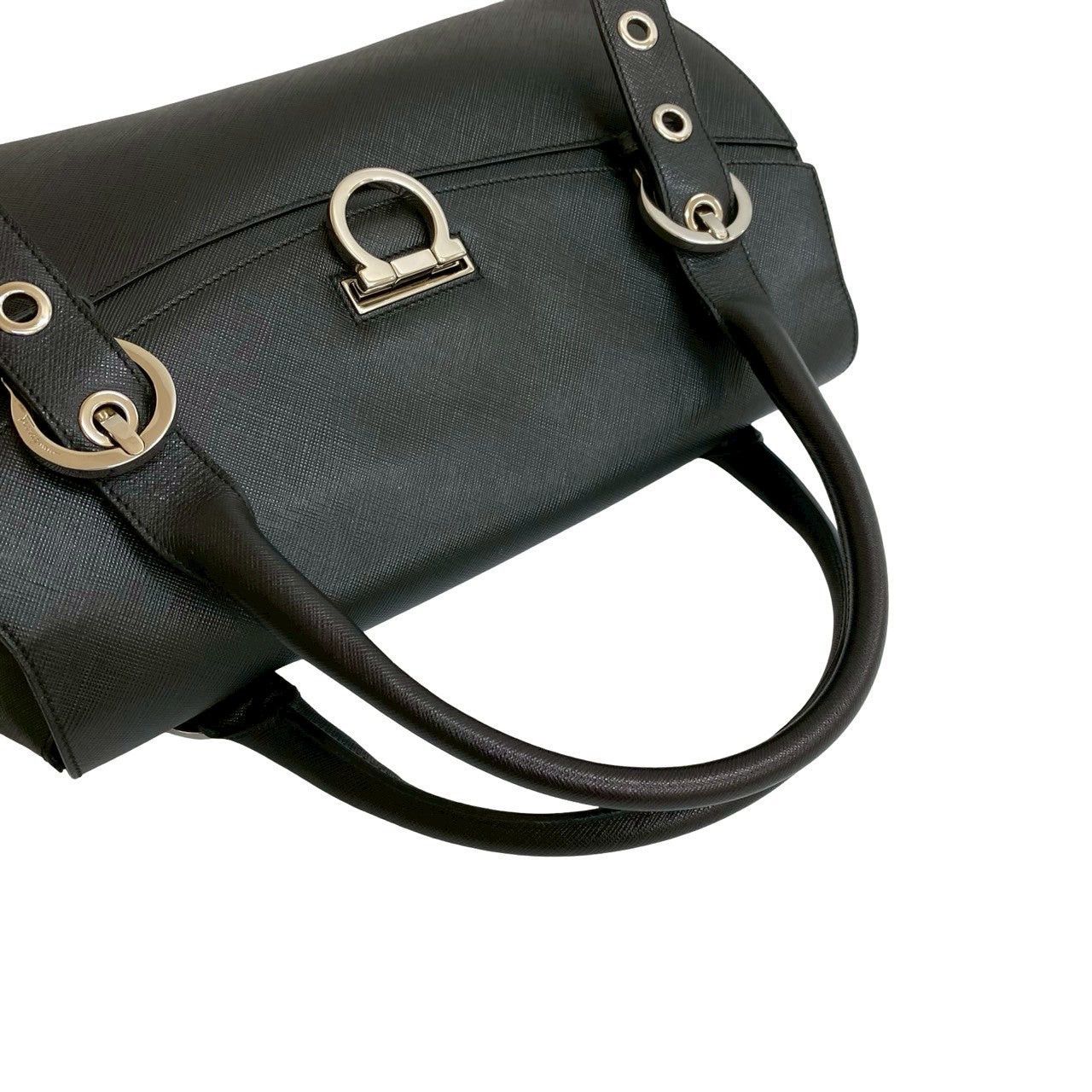 Salvatore Ferragamo Salvatore Ferragamo Handbag Black Leather Size ONE SIZE - 4 Thumbnail