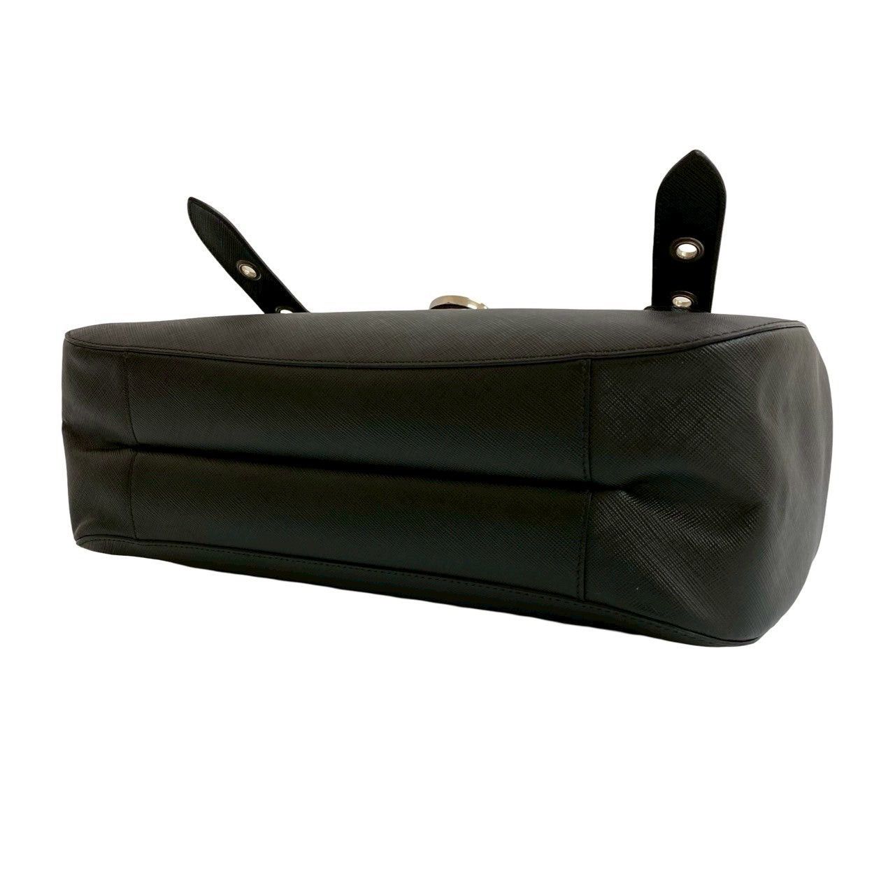 Salvatore Ferragamo Salvatore Ferragamo Handbag Black Leather Size ONE SIZE - 8 Thumbnail