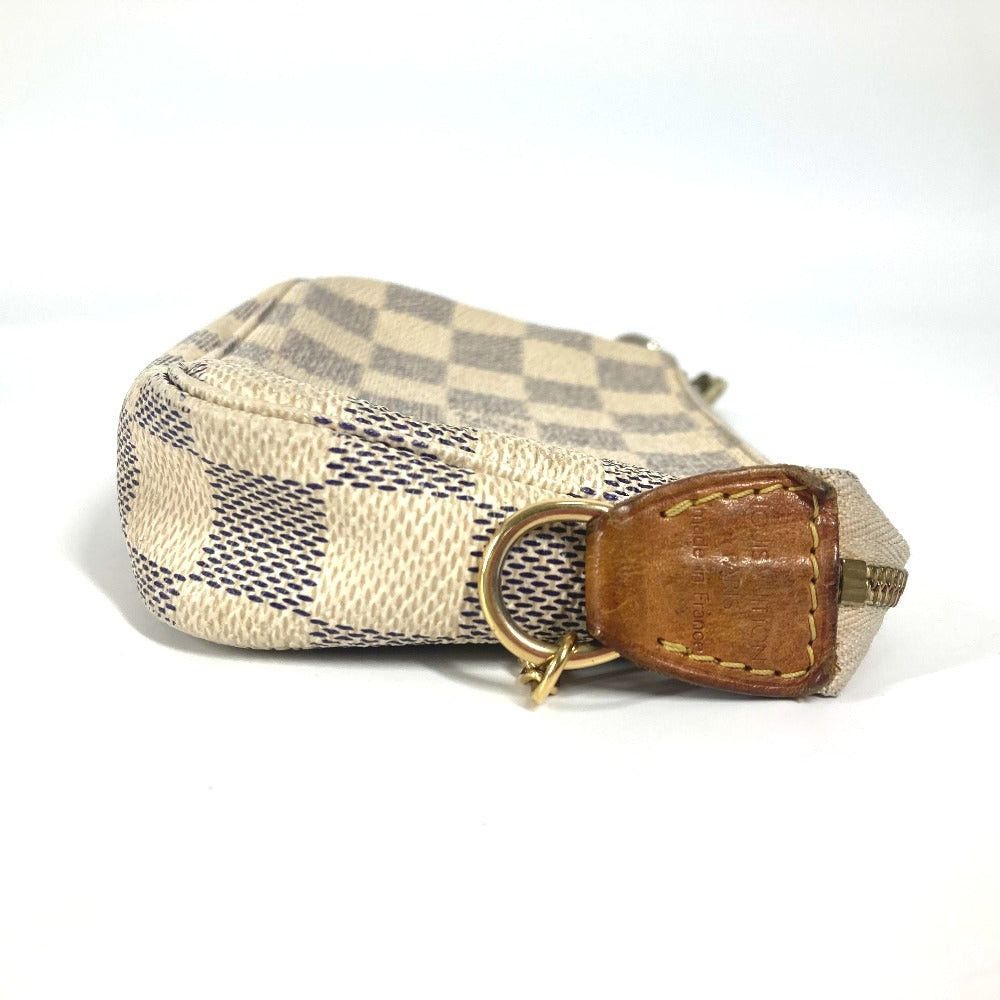 Louis Vuitton Louis Vuitton N58010 Damier Azul Mini Pochette Accessoires Metis Briefcase Pouch Chain Accessory Handbag Azur Canvas Women White Size ONE SIZE - 4 Thumbnail