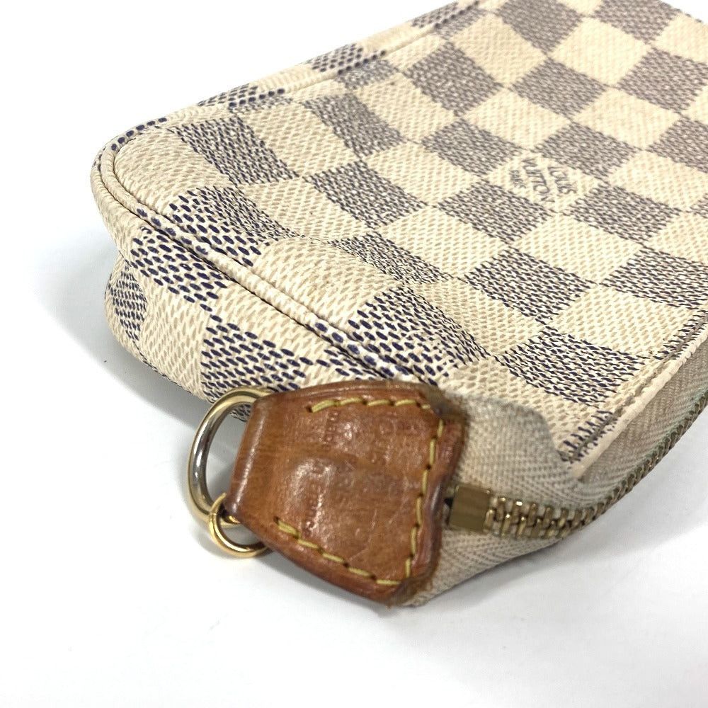 Louis Vuitton Louis Vuitton N58010 Damier Azul Mini Pochette Accessoires Metis Briefcase Pouch Chain Accessory Handbag Azur Canvas Women White Size ONE SIZE - 6 Thumbnail