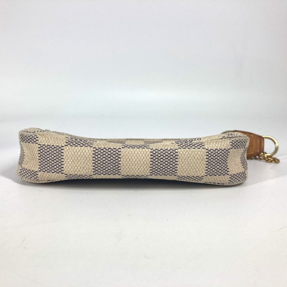 Louis Vuitton Louis Vuitton N58010 Damier Azul Mini Pochette Accessoires Metis Briefcase Pouch Chain Accessory Handbag Azur Canvas Women White Size ONE SIZE - 7 Thumbnail