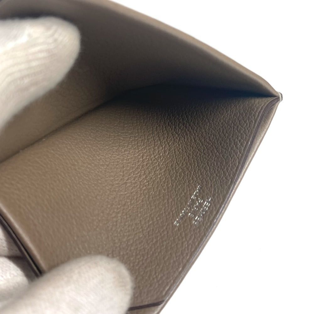 Hermes Hermes H Serie Verso Card Case Holder For A Season Ticket Leather Unisex Ethupe Beige Size ONE SIZE - 8 Thumbnail