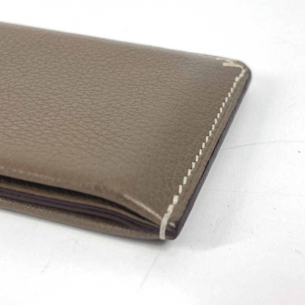 Hermes Hermes H Serie Verso Card Case Holder For A Season Ticket Leather Unisex Ethupe Beige Size ONE SIZE - 6 Thumbnail