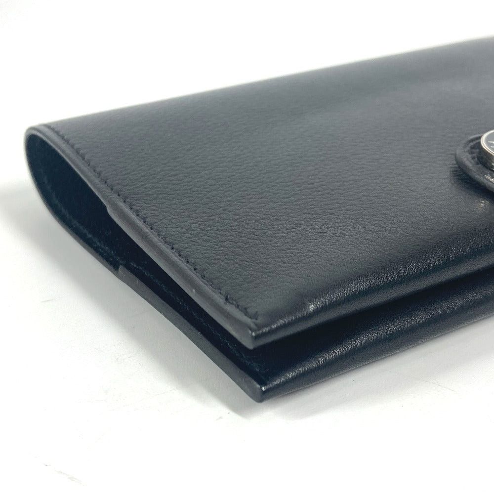 Hermes Hermes Rms Logo Passport Cover Stationery Case Leather Unisex Black Size ONE SIZE - 6 Thumbnail