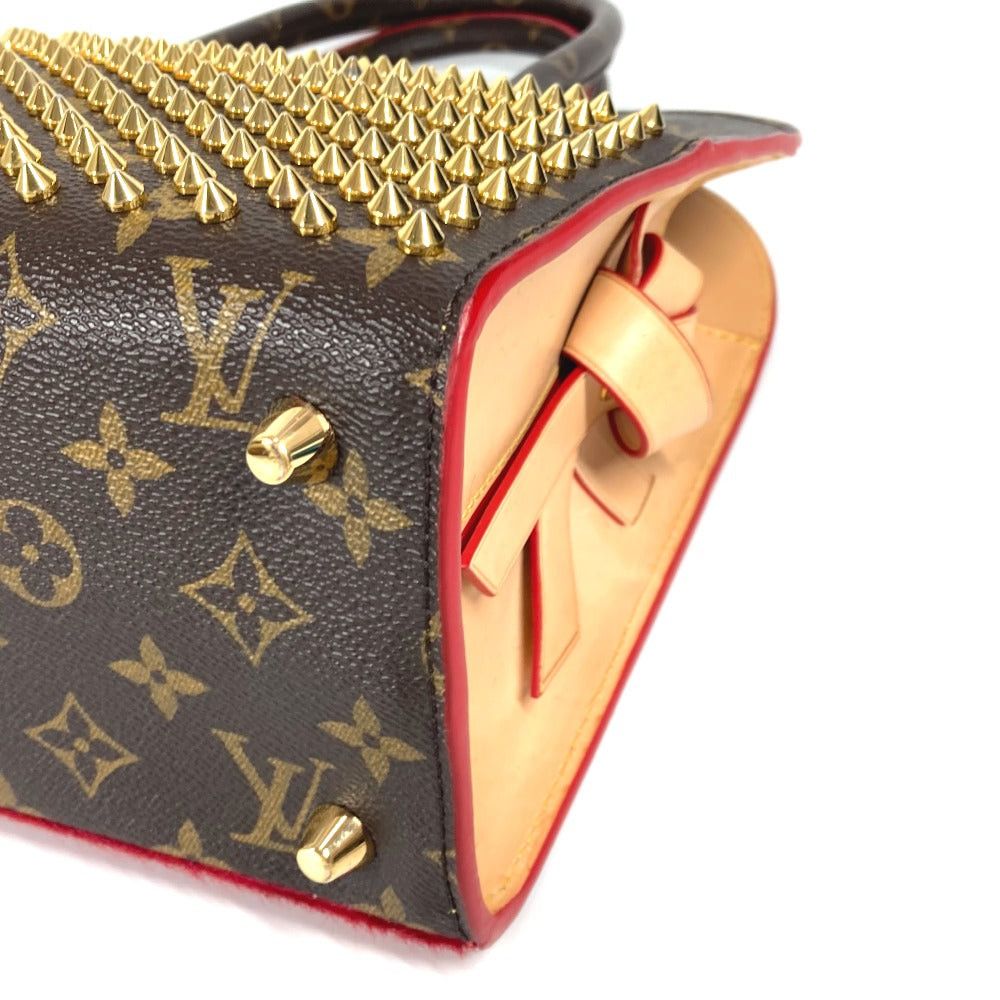 Louis Vuitton Louis Vuitton M41234 Monogram Studs Iconoclast Christian Louboutin Collaboration Tote Bag Briefcase Handbag Canvas Women Brown Size ONE SIZE - 9 Thumbnail