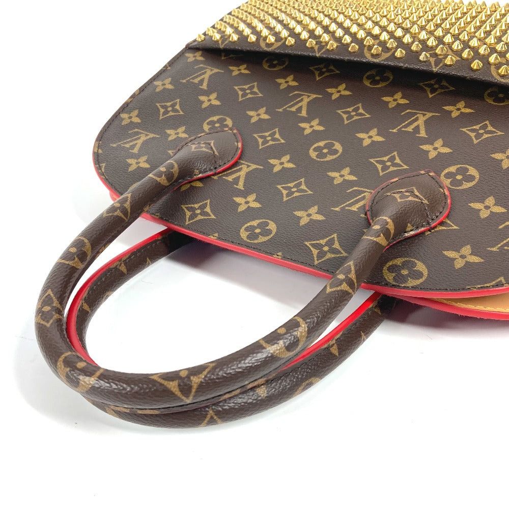Louis Vuitton Louis Vuitton M41234 Monogram Studs Iconoclast Christian Louboutin Collaboration Tote Bag Briefcase Handbag Canvas Women Brown Size ONE SIZE - 11 Thumbnail