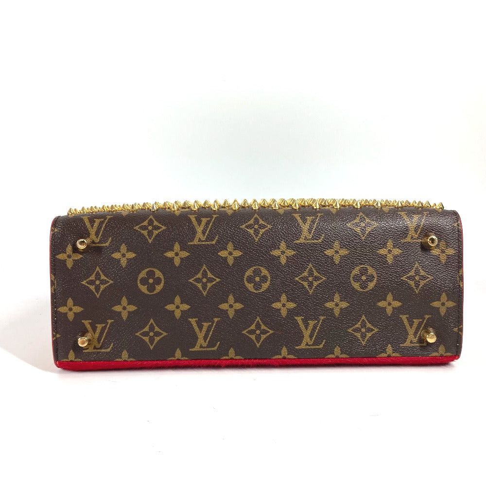 Louis Vuitton Louis Vuitton M41234 Monogram Studs Iconoclast Christian Louboutin Collaboration Tote Bag Briefcase Handbag Canvas Women Brown Size ONE SIZE - 8 Thumbnail