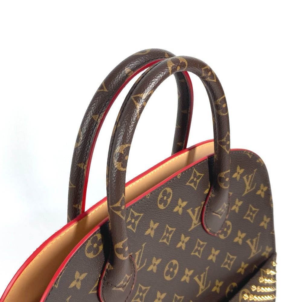 Louis Vuitton Louis Vuitton M41234 Monogram Studs Iconoclast Christian Louboutin Collaboration Tote Bag Briefcase Handbag Canvas Women Brown Size ONE SIZE - 6 Thumbnail