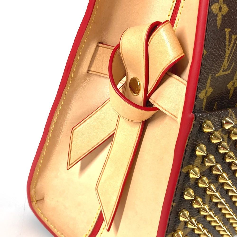 Louis Vuitton Louis Vuitton M41234 Monogram Studs Iconoclast Christian Louboutin Collaboration Tote Bag Briefcase Handbag Canvas Women Brown Size ONE SIZE - 7 Thumbnail