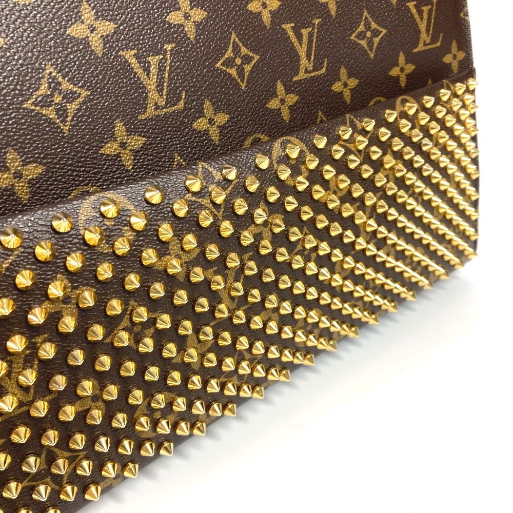 Louis Vuitton Louis Vuitton M41234 Monogram Studs Iconoclast Christian Louboutin Collaboration Tote Bag Briefcase Handbag Canvas Women Brown Size ONE SIZE - 5 Thumbnail