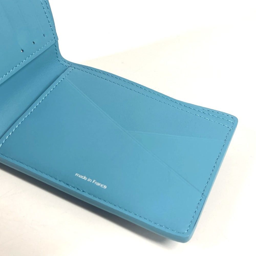 Louis Vuitton Louis Vuitton M82087 Yayoi Kusama Lv X Yk Small Leather Belt Worn By Commoners In Ancient Japan Multiple Compact Wallet Billfold Bi-Fold Tryon Unisex Blue Size ONE SIZE - 5 Thumbnail