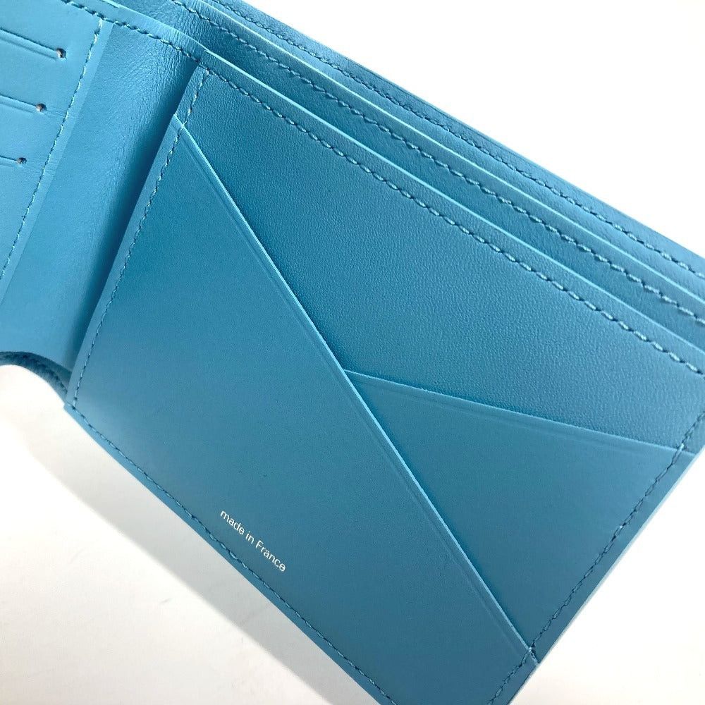 Louis Vuitton Louis Vuitton M82087 Yayoi Kusama Lv X Yk Small Leather Belt Worn By Commoners In Ancient Japan Multiple Compact Wallet Billfold Bi-Fold Tryon Unisex Blue Size ONE SIZE - 9 Thumbnail