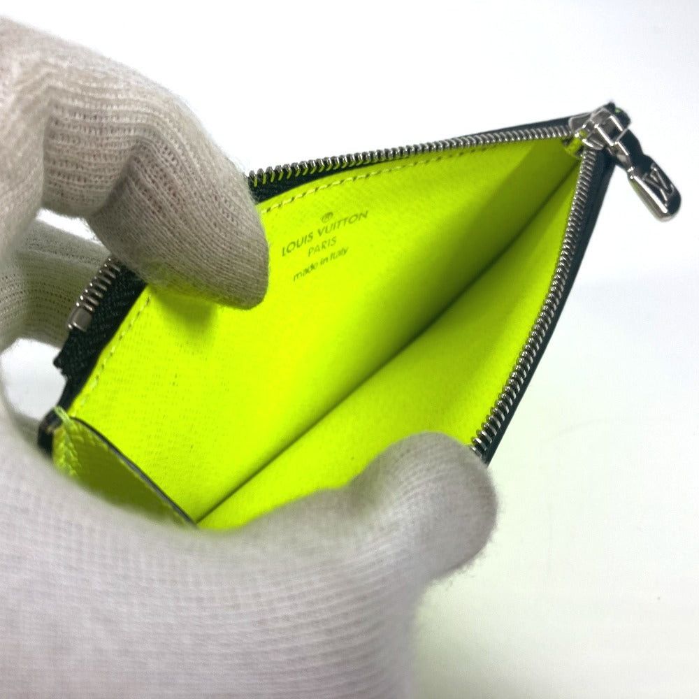 Louis Vuitton Louis Vuitton M30950 Tigers Llama Coin Card Holder Case For A Season Ticket Wallet Fragment Purse Taiga Leather Unisex Yellow Size ONE SIZE - 6 Thumbnail