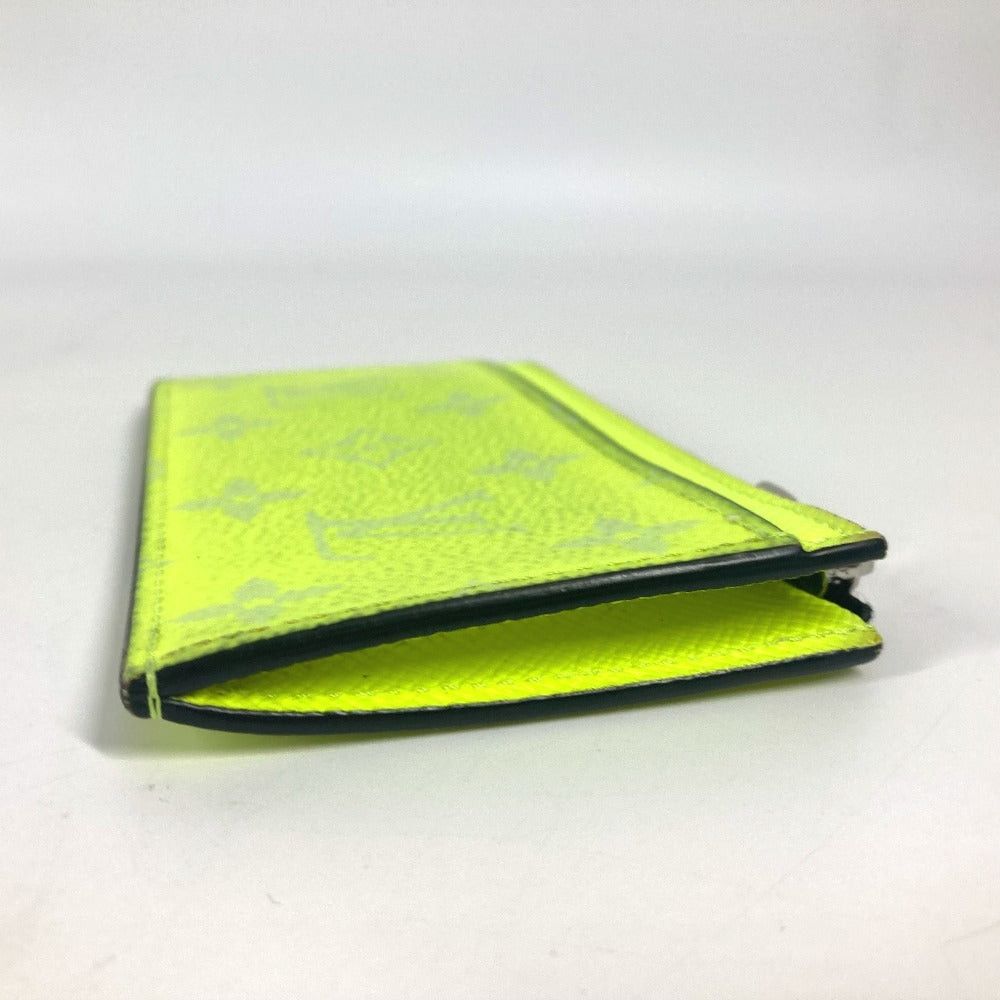 Louis Vuitton Louis Vuitton M30950 Tigers Llama Coin Card Holder Case For A Season Ticket Wallet Fragment Purse Taiga Leather Unisex Yellow Size ONE SIZE - 3 Thumbnail