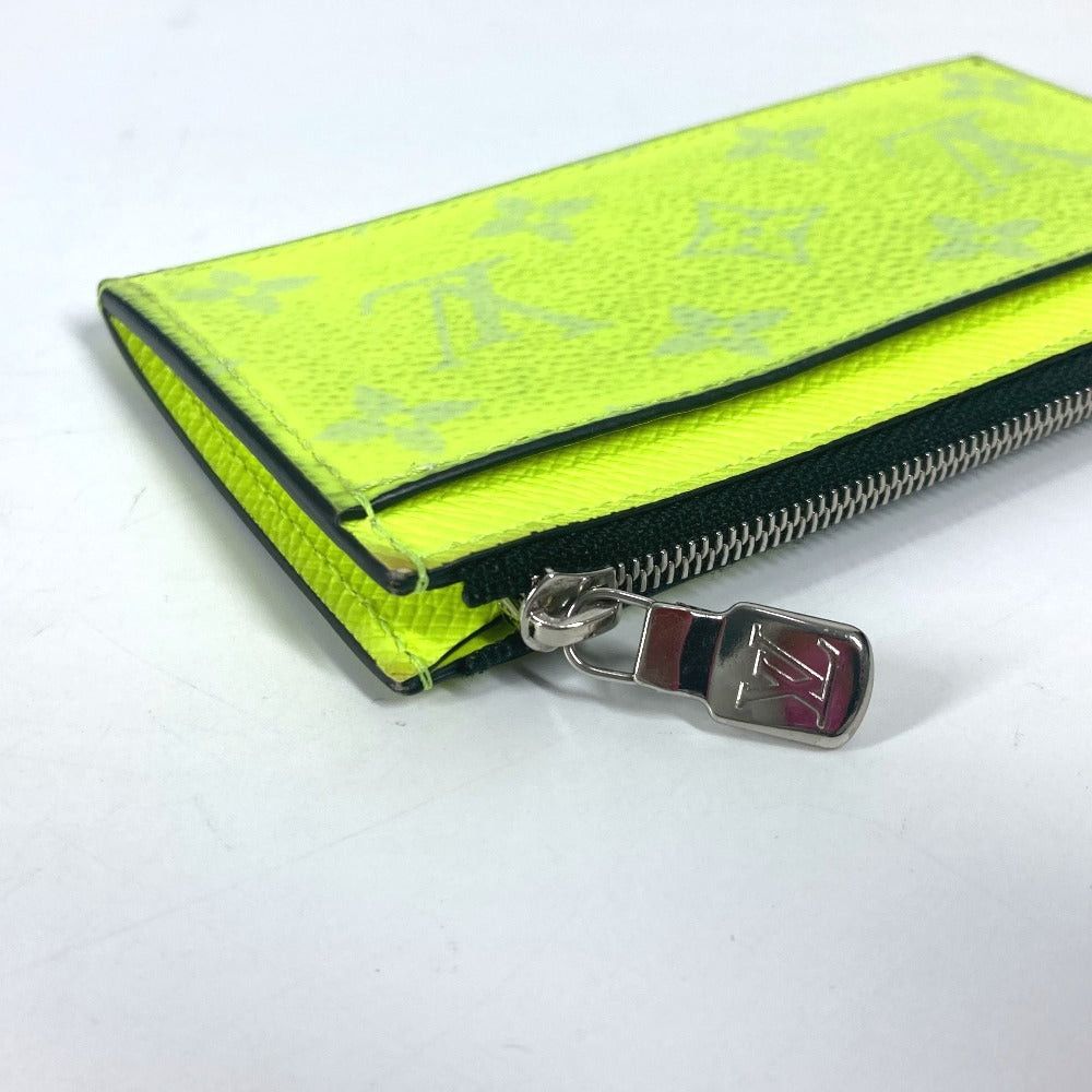 Louis Vuitton Louis Vuitton M30950 Tigers Llama Coin Card Holder Case For A Season Ticket Wallet Fragment Purse Taiga Leather Unisex Yellow Size ONE SIZE - 4 Thumbnail