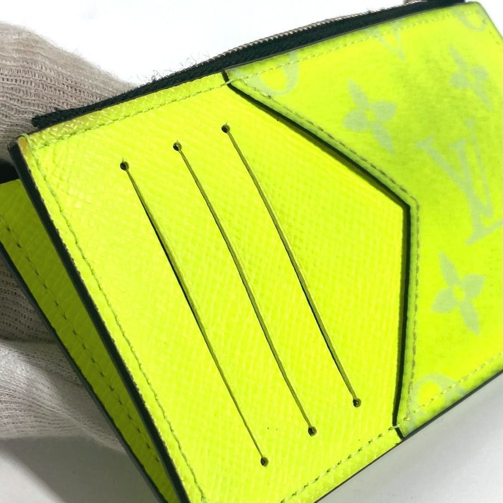 Louis Vuitton Louis Vuitton M30950 Tigers Llama Coin Card Holder Case For A Season Ticket Wallet Fragment Purse Taiga Leather Unisex Yellow Size ONE SIZE - 8 Thumbnail